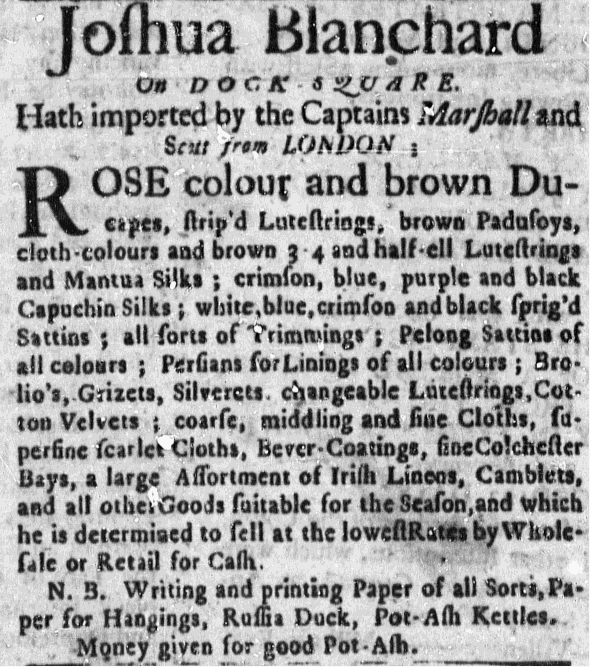 Jan 2 - 1:2:1766 Massachusetts-Gazette Supplement
