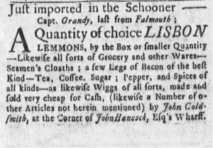 Jan 5 - 1:2:1766 Massachusetts-Gazette Supplement