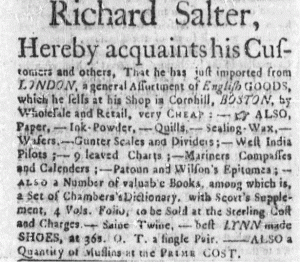 Mar 3 - 2:27:1766 Massachusetts Gazette Supplement