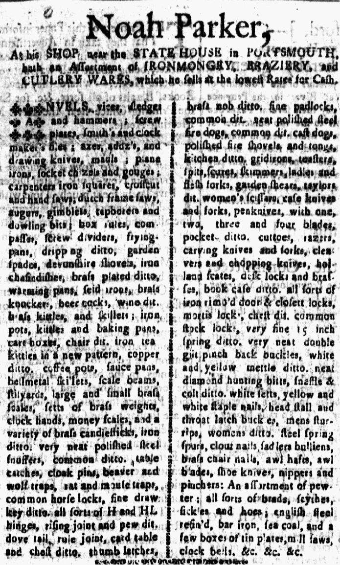 Mar 9 - 3:7:1766 New-Hampshire Gazette