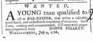 Jul 12 - 7:11:1766 Virginia Gazette