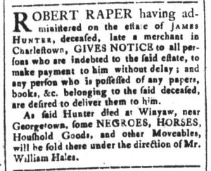 Apr 3 - South-Carolina and American General Gazette Slavery 4