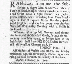 Apr 6 - Boston-Gazette Slavery 3