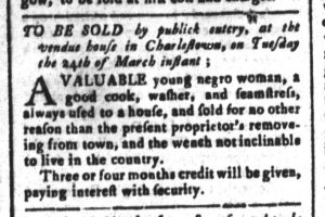 Mar 13 - South-Carolina and American General Gazette Slavery 6