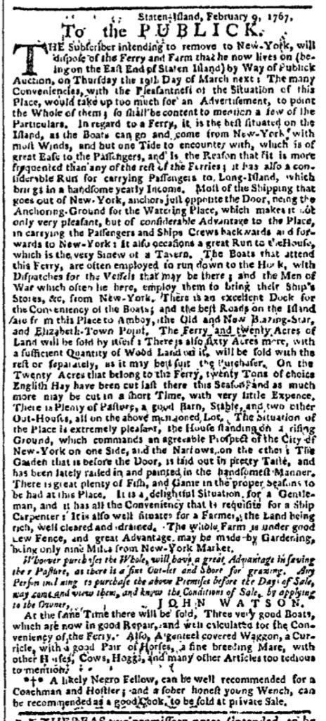 Mar 16 - New-York Gazette Slavery 1
