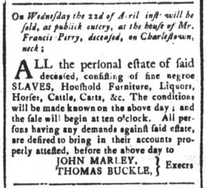 Apr 10 - South-Carolina and American General Gazette Slavery 7