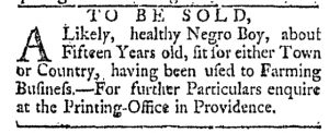 Apr 11 - Providence Gazette Slavery 2