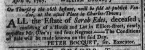 Apr 14 - South-Carolina Gazette and Country Journal Slavery 7
