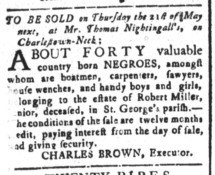 Apr 17 - South-Carolina and American General Gazette Slavery 4