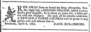 Apr 22 - Georgia Gazette Slavery 2