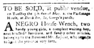 Apr 27 - South Carolina Gazette Slavery 2