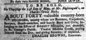 Apr 28 - South-Carolina Gazette and Country Journal Slavery 9