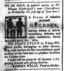 Jun 5 - South-Carolina and American General Gazette Slavery 4