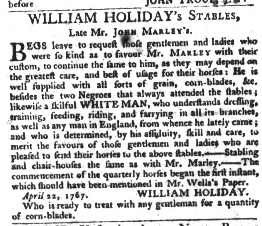 May 13 - South-Carolina Gazette and Country Journal Extraordinary Slavery 2