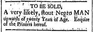 May 22 - New-Hampshire Gazette Slavery 1