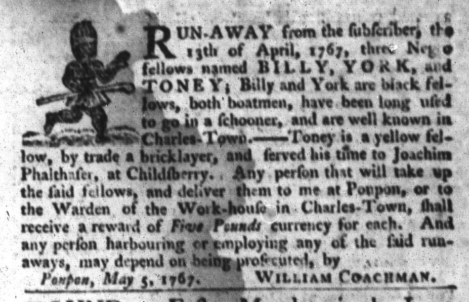 May 26 - South-Carolina Gazette and Country Journal Supplement Slavery 6