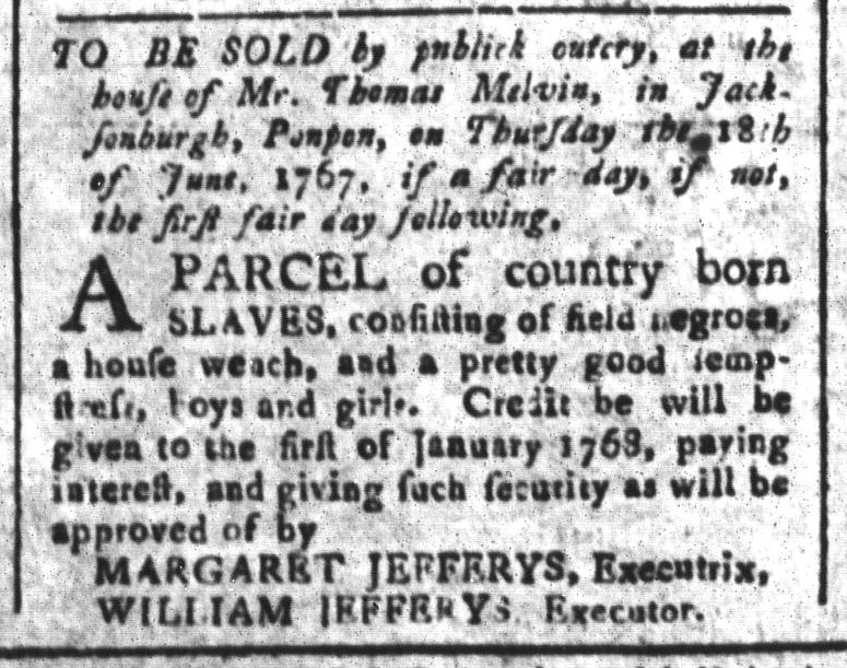 May 29 - South-Carolina and American General Gazette Slavery 11