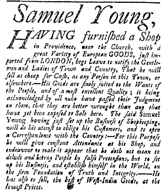 May 30 - 5:30:1767 Providence Gazette