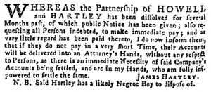 May 7 - Pennsylvania Gazette Supplement Slavery 3