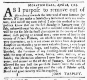 May 7 - Virginia Gazette Slavery 5