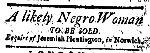 Jul 10 - New-London Gazette Slavery 1