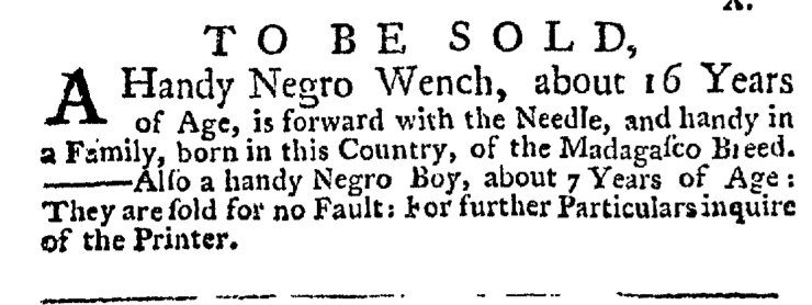 Jul 2 - New-York Gazette Weekly Post-Boy Slavery 1