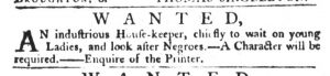 Jul 21 - South-Carolina Gazette and Country Journal Slavery 1