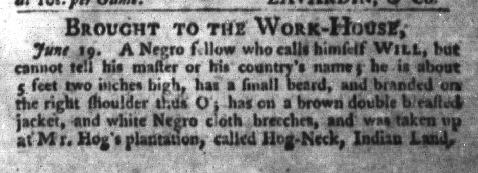 Jun 23 - South-Carolina Gazette and Country Journal Slavery 3