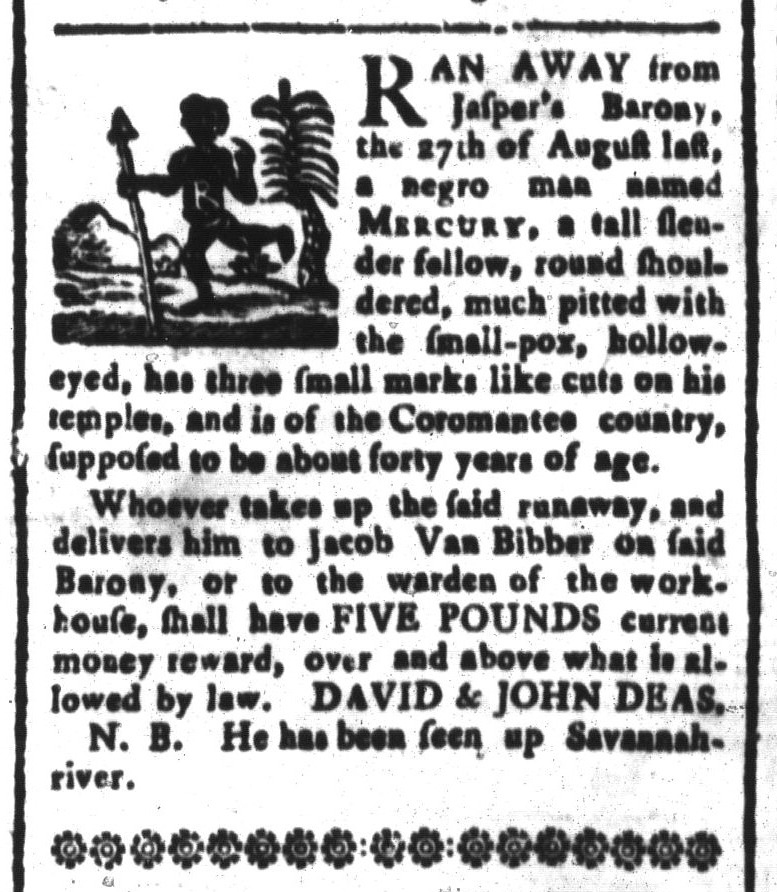 Jun 26 - South-Carolina and American General Gazette Slavery 2