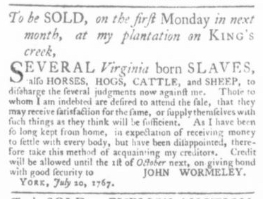 Jul 23 - Virginia Gazette Slavery 2