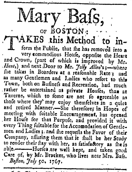 Aug 1 - 8:1:1767 Providence Gazette