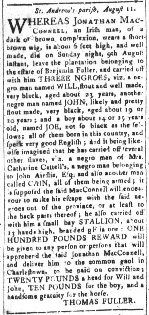 Aug 21 - South-Carolina and American General Gazette Slavery 9
