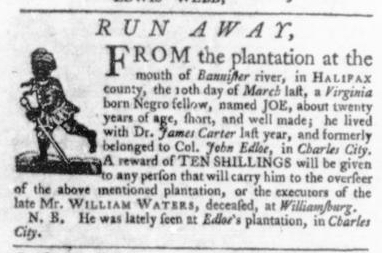 Aug 27 - Virginia Gazette Slavery 5