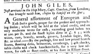 Aug 4 - 8:4:1767 South-Carolina Gazette and Country Journal