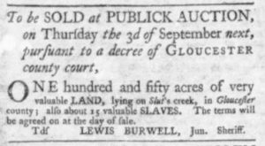 Aug 6 - Virginia Gazette Slavery 3