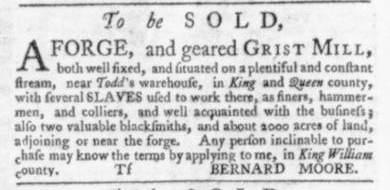 Aug 6 - Virginia Gazette Slavery 6