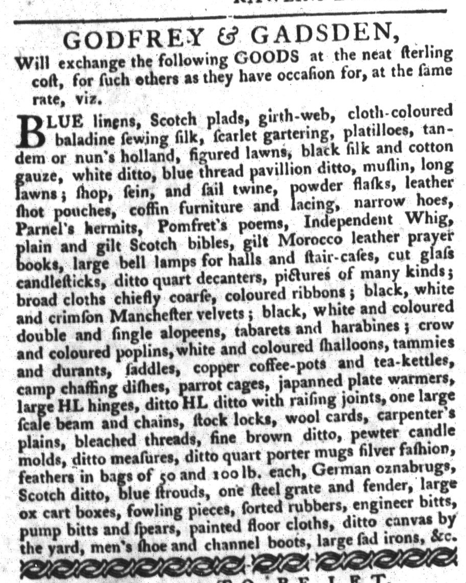 Sep 1 - 9:1:1767 South-Carolina Gazette and Country Journal