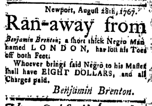 Sep 11 - New-London Gazette Slavery 1