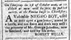 Sep 18 - South-Carolina and American General Gazette Slavery 2