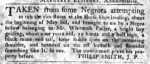 Sep 22 - South-Carolina Gazette and Country Journal Slavery 4