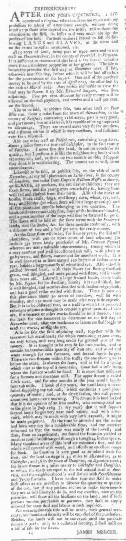 Sep 24 - Virginia Gazette Slavery 10