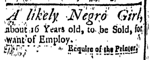 Sep 25 - New-London Gazette Slavery 1