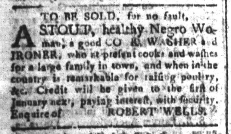 Sep 25 - South-Carolina and American General Gazette Slavery 1