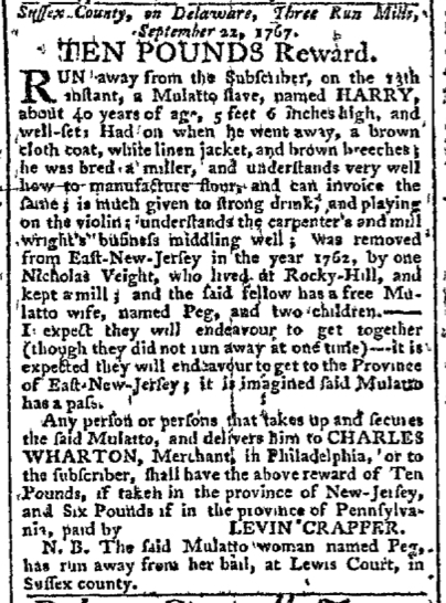 Sep 28 - Pennsylvania Chronicle Slavery 1