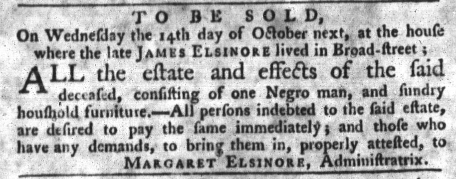 Sep 29 - South-Carolina Gazette and Country Journal Slavery 5