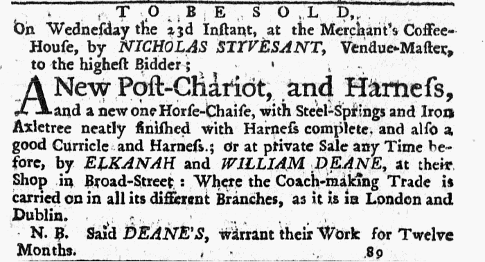 Sep 17 - 9:17:1767 New-York Journal