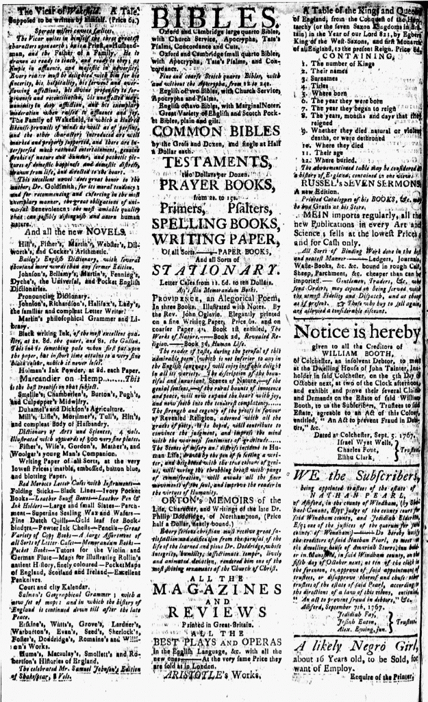 Sep 25 - 9:15:1767 Page 4 New-London Gazette