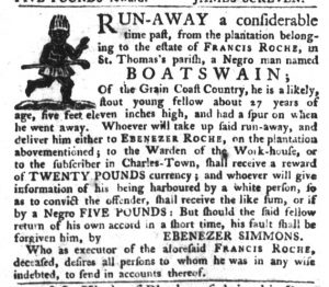 Nov 17 - South-Carolina Gazette and Country Journal Slavery 8