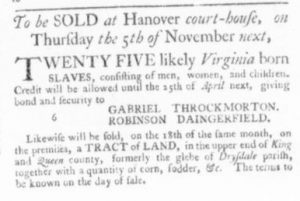 Oct 15 - Virginia Gazette Slavery 8