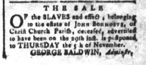 Oct 23 - South-Carolina and American General Gazette Slavery 5